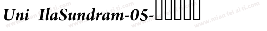Uni IlaSundram-05字体转换